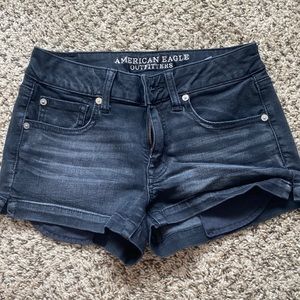 lightly worn black shorts